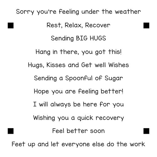 LDRS Creative - Clear Photopolymer Stamps - Get Well 1 LDRS Creative - Clear Photopolymer Stamps - Get Well