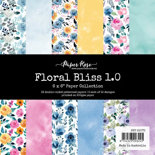 Paper Rose - 6 x 6 Collection Pack - Floral Bliss 1.0 1 Paper Rose - 6 x 6 Collection Pack - Floral Bliss 1.0
