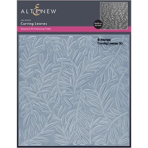 Altenew - Embossing Folder - 3D - Curving Leaves 1 Altenew - Embossing Folder - 3D - Curving Leaves