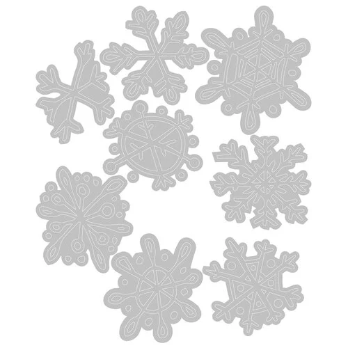 Sizzix - Christmas - Tim Holtz - Thinlits Dies - Scribbly Snowflakes 2 Sizzix - Christmas - Tim Holtz - Thinlits Dies - Scribbly Snowflakes