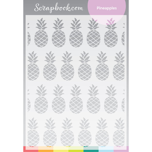 Scrapbook.com - Stencils - Pineapples - 6x8