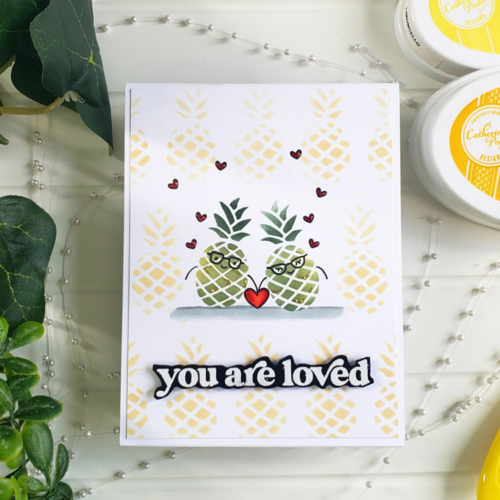 Scrapbook.com - Stencils - Pineapples - 6x8