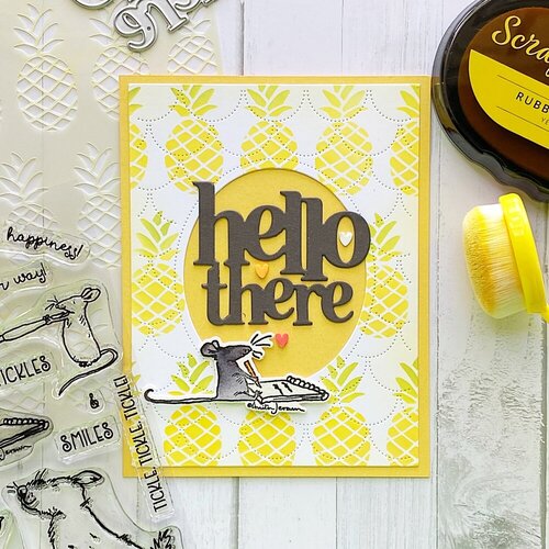 Scrapbook.com - Stencils - Pineapples - 6x8