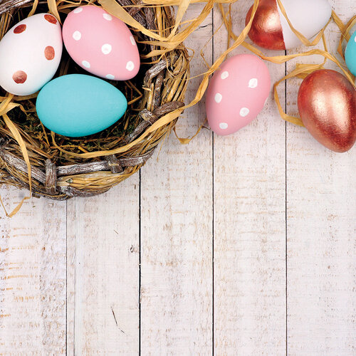 Reminisce - Springtime Collection - 12 x 12 Double Sided Paper - Easter Eggs 2 Reminisce - Springtime Collection - 12 x 12 Double Sided Paper - Easter Eggs