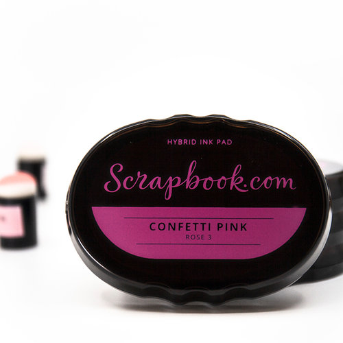 Scrapbook.com - Premium Hybrid Ink Pad - Confetti Pink 3 Scrapbook.com - Premium Hybrid Ink Pad - Confetti Pink
