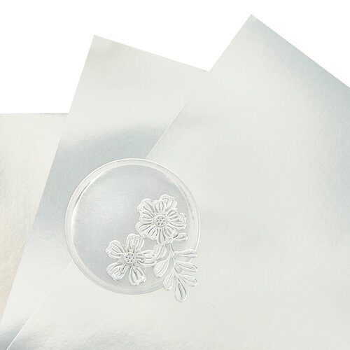 Spellbinders - Essentials Cardstock Collection - 8.5 x 11 - Mirror Silver - 10 Pack 1 Spellbinders - Essentials Cardstock Collection - 8.5 x 11 - Mirror Silver - 10 Pack