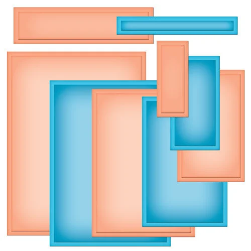 Spellbinders - Nestabilities Collection - Die Cutting and Embossing Templates - Card Creator - A2 Matting Basics B 1 Spellbinders - Nestabilities Collection - Die Cutting and Embossing Templates - Card Creator - A2 Matting Basics B