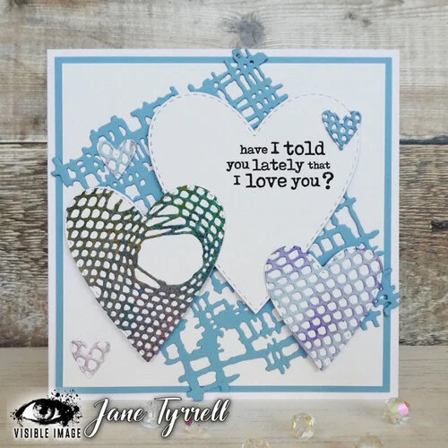 Visible Image - Layering Dies - Torn Fishnet 2 Visible Image - Layering Dies - Torn Fishnet