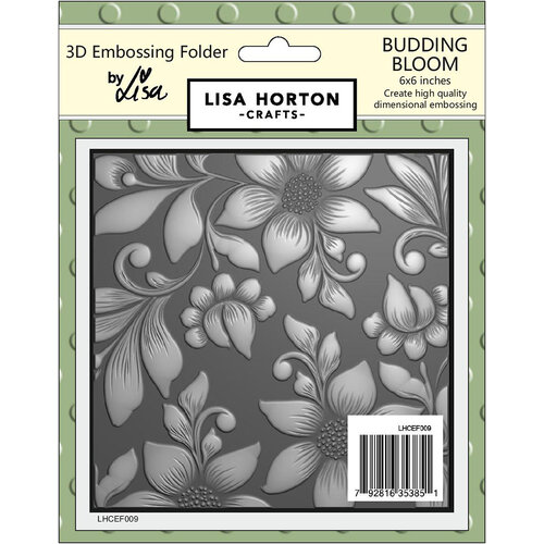 Lisa Horton Crafts - 3D Embossing Folder - Budding Bloom 1 Lisa Horton Crafts - 3D Embossing Folder - Budding Bloom
