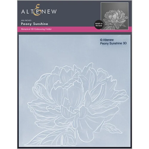 Altenew - Embossing Folder - 3D - Peony Sunshine 1 Altenew - Embossing Folder - 3D - Peony Sunshine