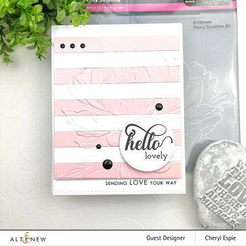 Altenew - Embossing Folder - 3D - Peony Sunshine 2 Altenew - Embossing Folder - 3D - Peony Sunshine