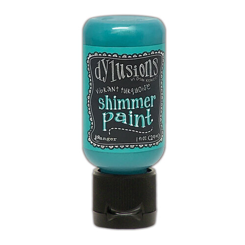 Ranger Ink - Dylusions Shimmer Paints - Vibrant Turquoise 1 Ranger Ink - Dylusions Shimmer Paints - Vibrant Turquoise