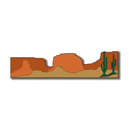 Scrapbook Customs - United States Collection - Laser Cuts - Desert Border 1 Scrapbook Customs - United States Collection - Laser Cuts - Desert Border