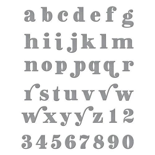 Spellbinders - Etched Dies - Be Bold Lowercase Alphabet