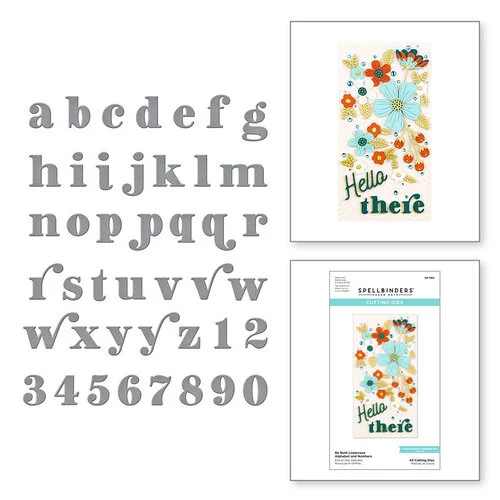Spellbinders - Etched Dies - Be Bold Lowercase Alphabet