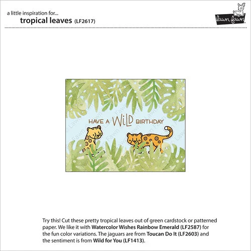 Lawn Fawn - Lawn Cuts - Dies - Tropical Leaves 2 Lawn Fawn - Lawn Cuts - Dies - Tropical Leaves