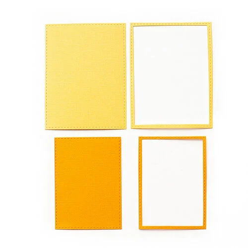 Pinkfresh Studio - Essentials Collection - Dies - Stitched Rectangles