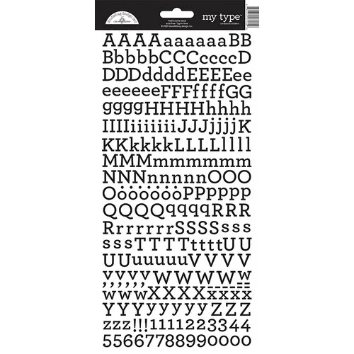 Doodlebug Design - Cardstock Stickers - Alphabet - My Type - Beetle Black 1 Doodlebug Design - Cardstock Stickers - Alphabet - My Type - Beetle Black