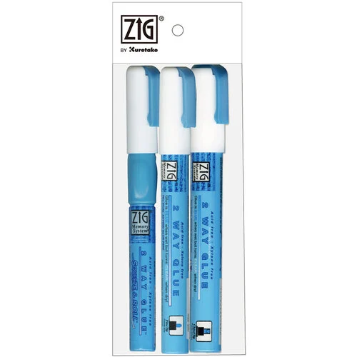 Kuretake - ZIG - Memory System - 2 Way Glue - 3 Piece Set