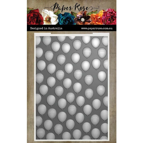 Paper Rose - 3D Embossing Folder - Balloons 1 Paper Rose - 3D Embossing Folder - Balloons