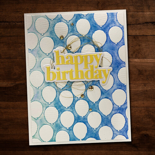 Paper Rose - 3D Embossing Folder - Balloons 2 Paper Rose - 3D Embossing Folder - Balloons