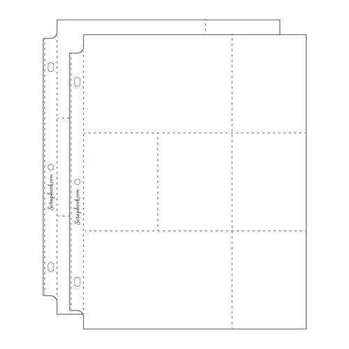 Scrapbook.com - 9x12 Page Protectors - Two 4x6 Five 3x4 Pockets - 20 Pack