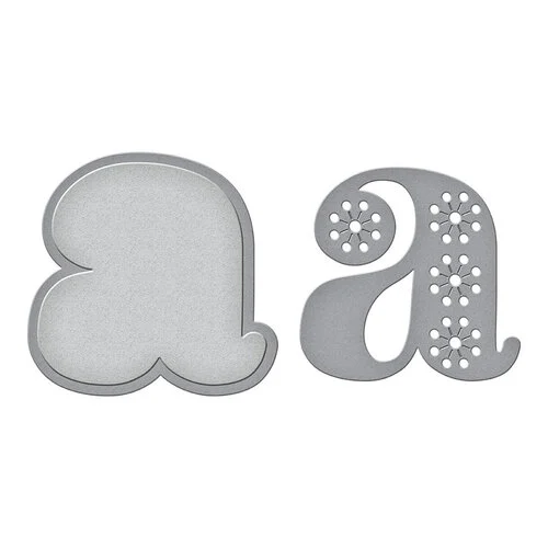 Spellbinders - Stitched Alphabet Collection - Etched Dies - Stitched A