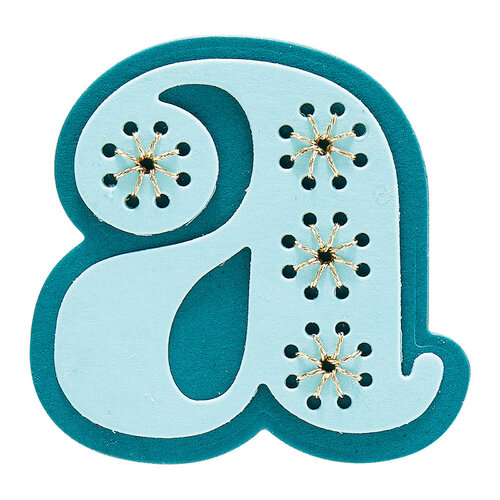 Spellbinders - Stitched Alphabet Collection - Etched Dies - Stitched A