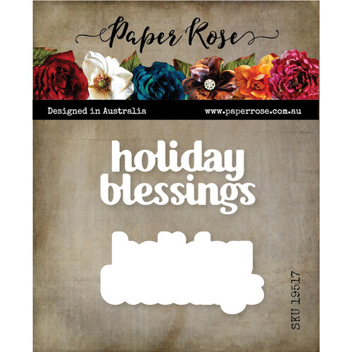 Paper Rose - Dies - Holiday Blessings Chunky