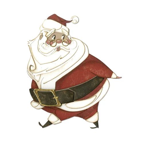 Sizzix - Tim Holtz - Thinlits Dies - Vault Jolly St. Nick 3 Sizzix - Tim Holtz - Thinlits Dies - Vault Jolly St. Nick