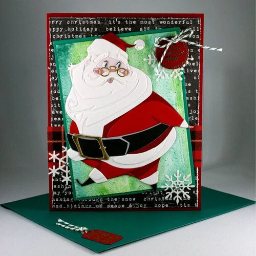 Sizzix - Tim Holtz - Thinlits Dies - Vault Jolly St. Nick 4 Sizzix - Tim Holtz - Thinlits Dies - Vault Jolly St. Nick