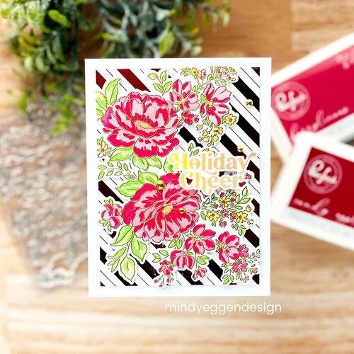 Pinkfresh Studio - Clear Photopolymer Stamps - Lush Peonies