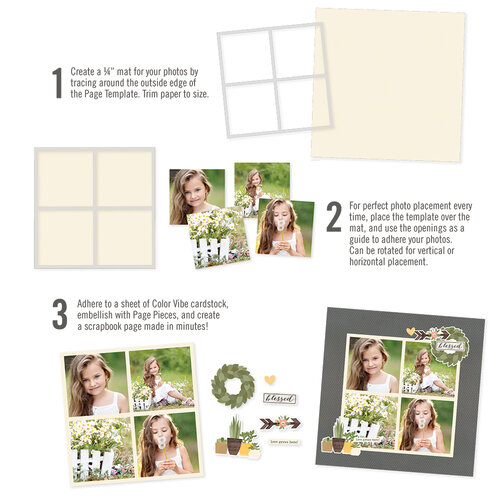 Simple Stories - Simple Pages Collection - Page Template - Design 5 4 Simple Stories - Simple Pages Collection - Page Template - Design 5