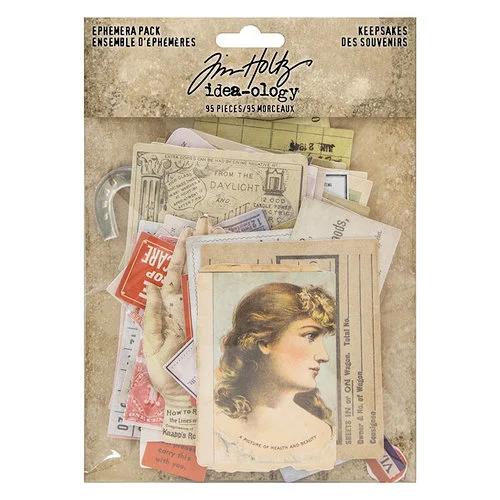 Idea-ology - Tim Holtz - Ephemera Pack - Keepsakes
