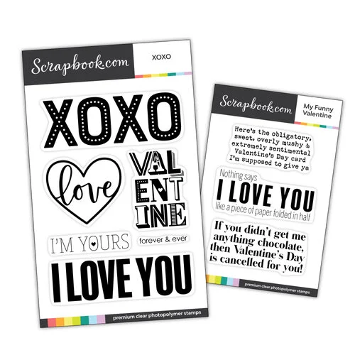 Scrapbook.com - Clear Photopolymer Stamp Set - Valentine Bundle 1 Scrapbook.com - Clear Photopolymer Stamp Set - Valentine Bundle
