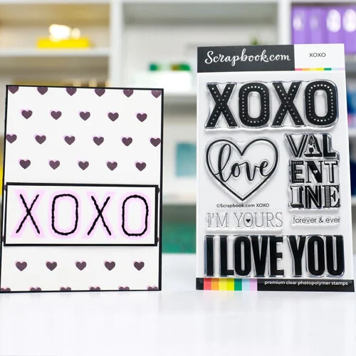 Scrapbook.com - Clear Photopolymer Stamp Set - Valentine Bundle 8 Scrapbook.com - Clear Photopolymer Stamp Set - Valentine Bundle