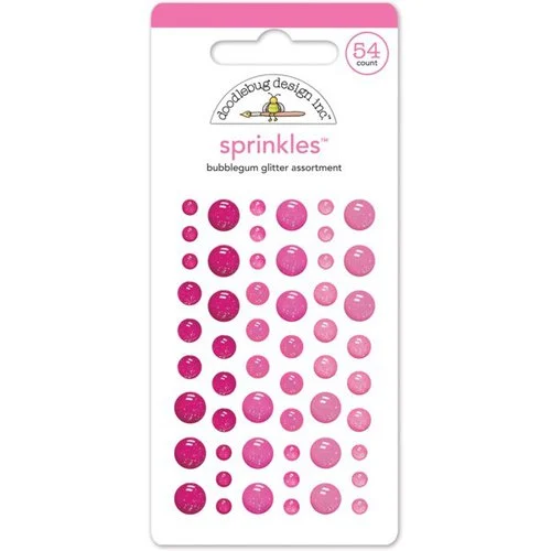 Doodlebug Design - Stickers - Glitter Sprinkles - Enamel Dots - Bubblegum 1 Doodlebug Design - Stickers - Glitter Sprinkles - Enamel Dots - Bubblegum
