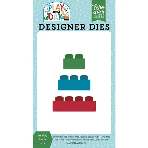 Echo Park - Play All Day Boy Collection - Designer Dies - Building Blocks 1 Echo Park - Play All Day Boy Collection - Designer Dies - Building Blocks