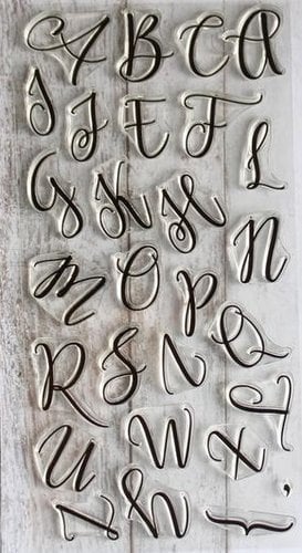 Concord and 9th - Clear Photopolymer Stamps - Sophisticated Script Uppercase 2 Concord and 9th - Clear Photopolymer Stamps - Sophisticated Script Uppercase