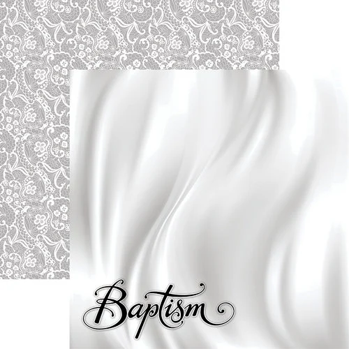 Reminisce - Rites of Passage Collection - 12 x 12 Double Sided Paper - Baptism 1 Reminisce - Rites of Passage Collection - 12 x 12 Double Sided Paper - Baptism