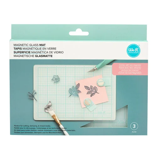 We R Makers - 9 x 6 Magnetic Glass Mat 2 We R Makers - 9 x 6 Magnetic Glass Mat