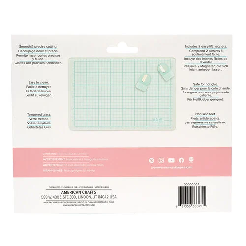 We R Makers - 9 x 6 Magnetic Glass Mat 3 We R Makers - 9 x 6 Magnetic Glass Mat
