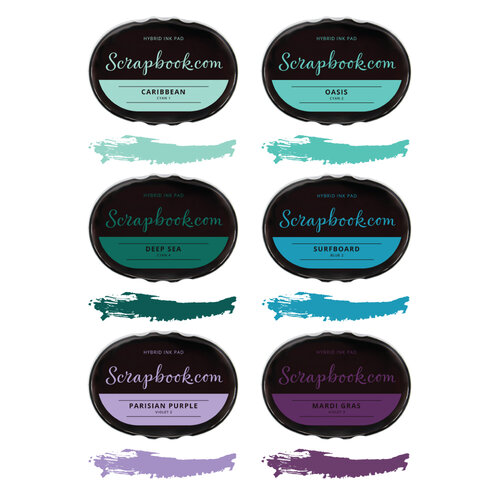 Scrapbook.com - Premium Hybrid Ink Pad Kit - Mermaid Tail 1 Scrapbook.com - Premium Hybrid Ink Pad Kit - Mermaid Tail