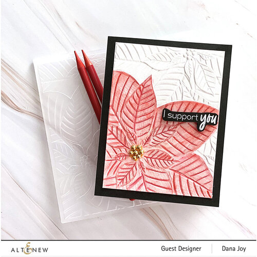 Altenew - Embossing Folder - 3D - Perfect Poinsettias