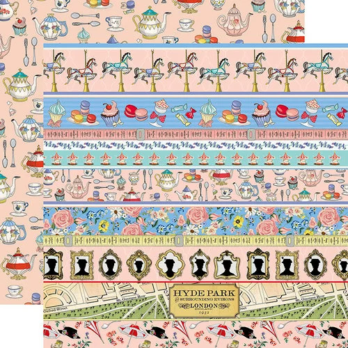 Carta Bella Paper - Practically Perfect Collection - 12 x 12 Double Sided Paper - Border Strips 1 Carta Bella Paper - Practically Perfect Collection - 12 x 12 Double Sided Paper - Border Strips