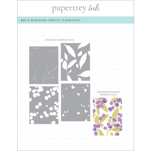 Papertrey Ink - Layering Stencils - Berry Branches 1 Papertrey Ink - Layering Stencils - Berry Branches