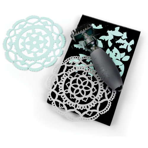 Sizzix - Accessory - Replacement Die Brush Rollers and Foam Pad for Wafer-Thin Dies