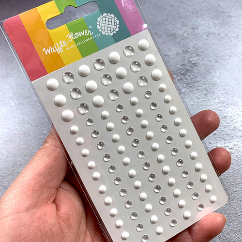 Waffle Flower Crafts - Enamel Dots - Clean and Clear