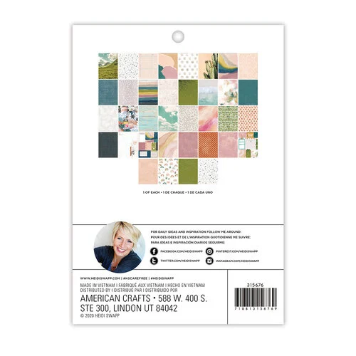 Heidi Swapp - Care Free Collection - 6 x 8 Paper Pad