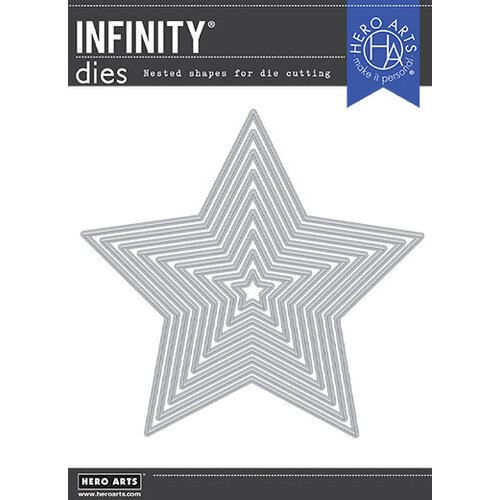 Hero Arts - Infinity Dies - Nesting 5-Point Stars